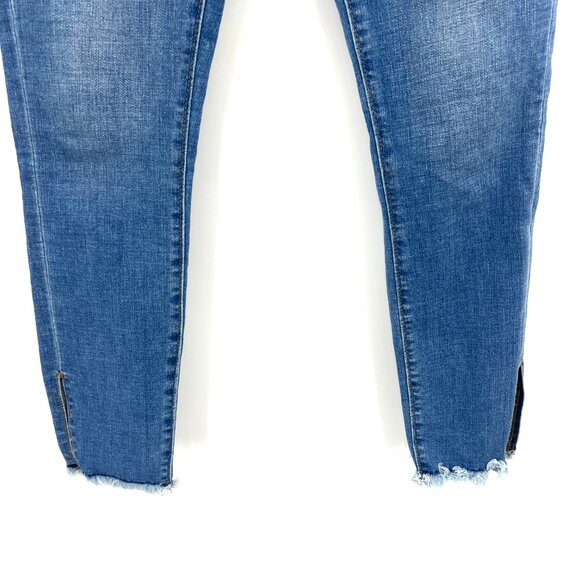 Loft The Skinny Raw Hem Split Ankle Jeans Women's 2 26 - Picture 3 of 9